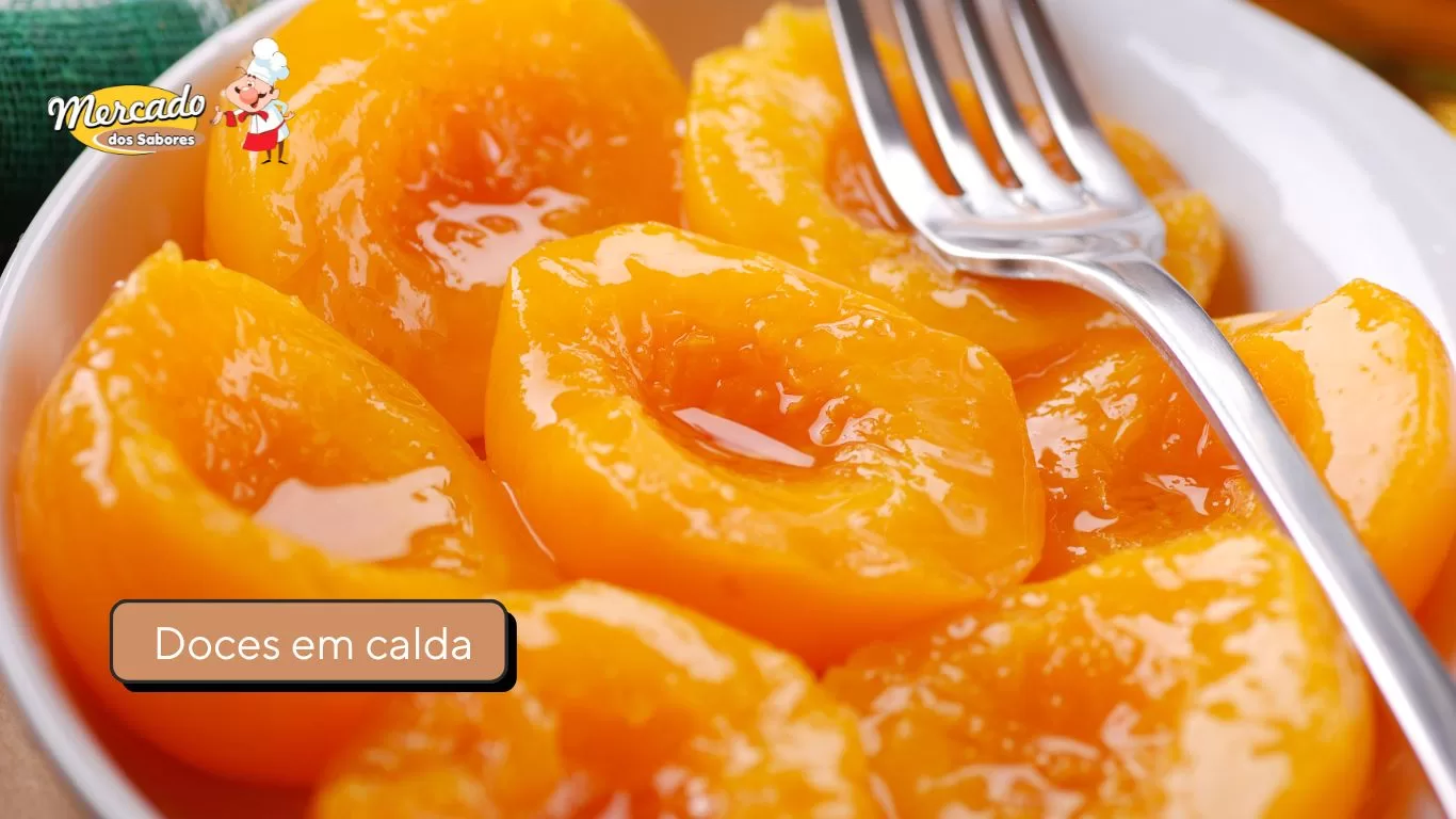 Pessego em calda - Mercado dos Sabores